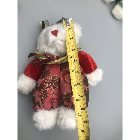 PBC International Rare Multicolor Bear Plushy Ornament Plush Holiday’s Themed 9" - Picture 15 of 16